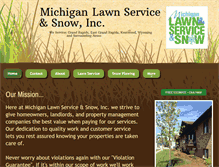 Tablet Screenshot of michiganlawnservice.com